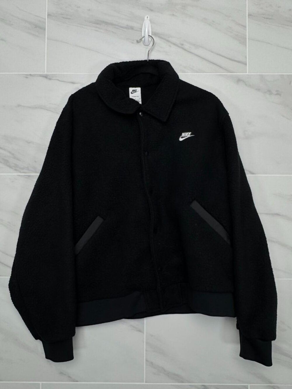 Nike Club Therma-FIT Sherpa Coaches Jacket 'Black' HV1429-010 size L
